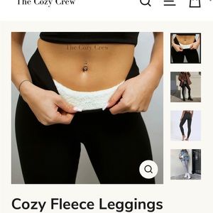 Cozy crew fleece leggings new